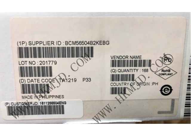 以太網(wǎng) IC BCM56504B2KEBG 24端口GbE多層交換機(jī)，帶4個(gè)10GbE/HiGig+?端口