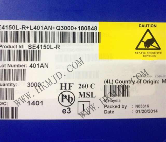 RF IC《SE4150L》 SiGe RF 接收器 GPS 1575.42MHz PCB，表面貼裝