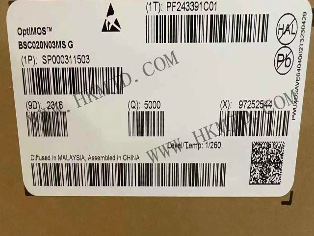 供應 BSC020N03MSG（OptiMOS? 3M 系列）功率MOSFET ，30V