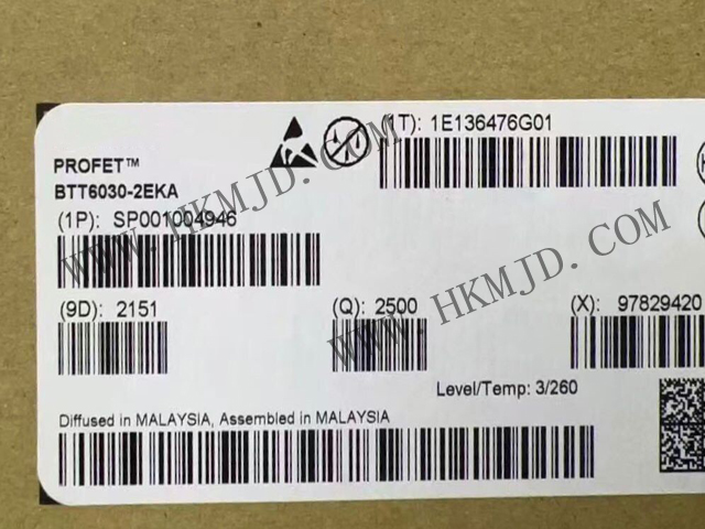 英飛凌 BTT6030-2EKA 32mΩ 4A 雙通道智能高側(cè)電源開關 IC