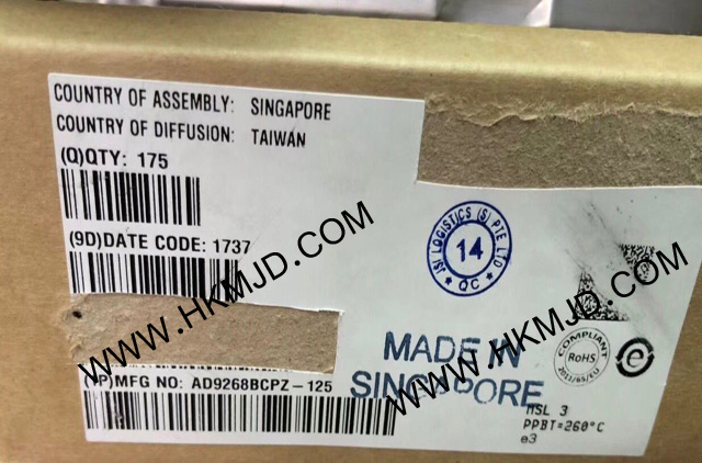 ADI AD9268BCPZ-125 一款雙通道、16位、125 MSPS模數(shù)轉(zhuǎn)換器(ADC)