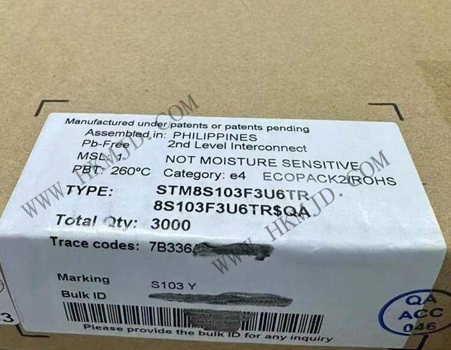 現(xiàn)貨供應意法半導體STM8S103F3U6TR 8位微控制器芯片，原裝正品