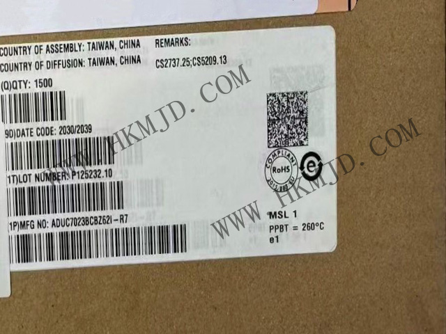 工業(yè)級(jí)ARM7 MCU！ADUC7023BCBZ62I高性能ARM7微控制器，集成12位ADC/DAC