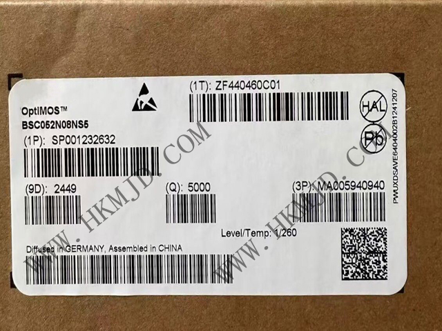 N溝道功率MOSFET BSC052N08NS5 OptiMOS? 5 80V 功率MOSFET，適用于電信應(yīng)用