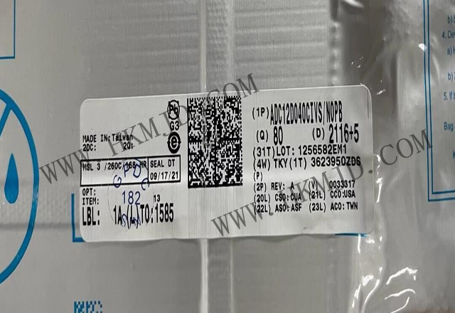 供應(yīng) TI ADC12D040CIVS 雙通道 12 位 40MSPS 600mW ADC，帶內(nèi)部/外部參考
