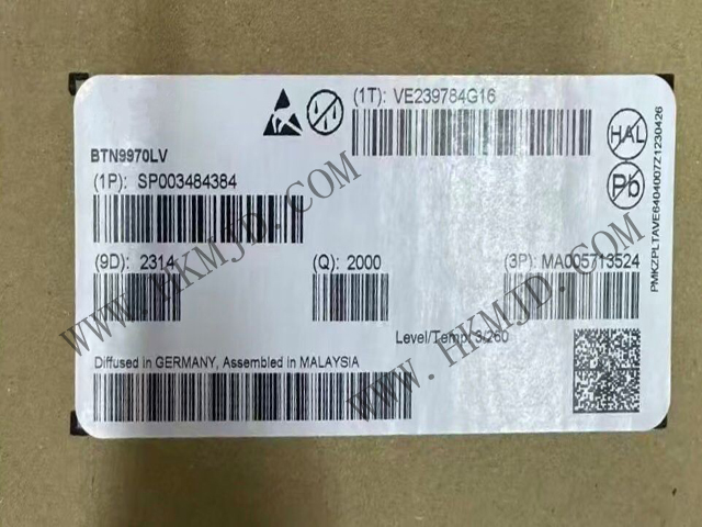 英飛凌 BTN9970LV 集成高電流半橋，具有低路徑電阻，適用于電機(jī)驅(qū)動(dòng)