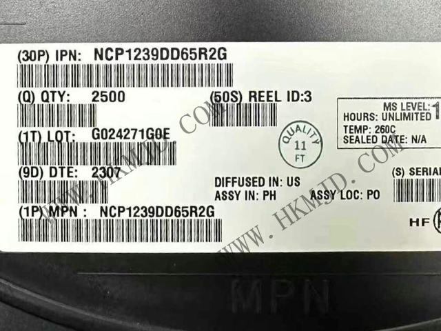 ON NCP1239DD65R2G 65kHz 電流模式控制器，適用于帶高壓啟動的反激式轉(zhuǎn)換器