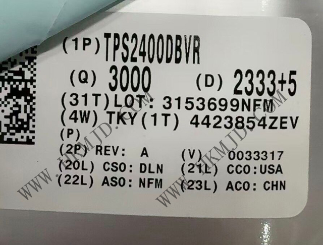 供應(yīng) TI TPS2400DBVR 5.5V過壓保護(hù)控制器，具備100V輸入瞬態(tài)保護(hù)功能
