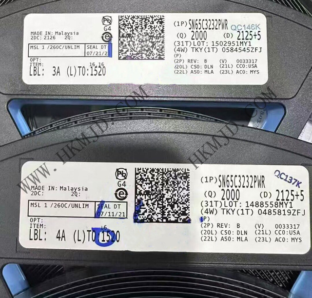 明佳達(dá)電子供應(yīng)TI SN65C3232PWR——高性能雙通道RS-232收發(fā)器
